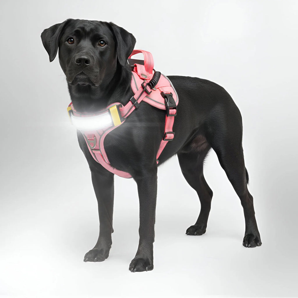 Illuminate Your Walks with the Lumi One Dog Harness - 1000-Lumen LED Light, USB-C Rechargeable, Adjustable Fit for Every Breed & Size - 2025's Top Choice for Pet Safety!