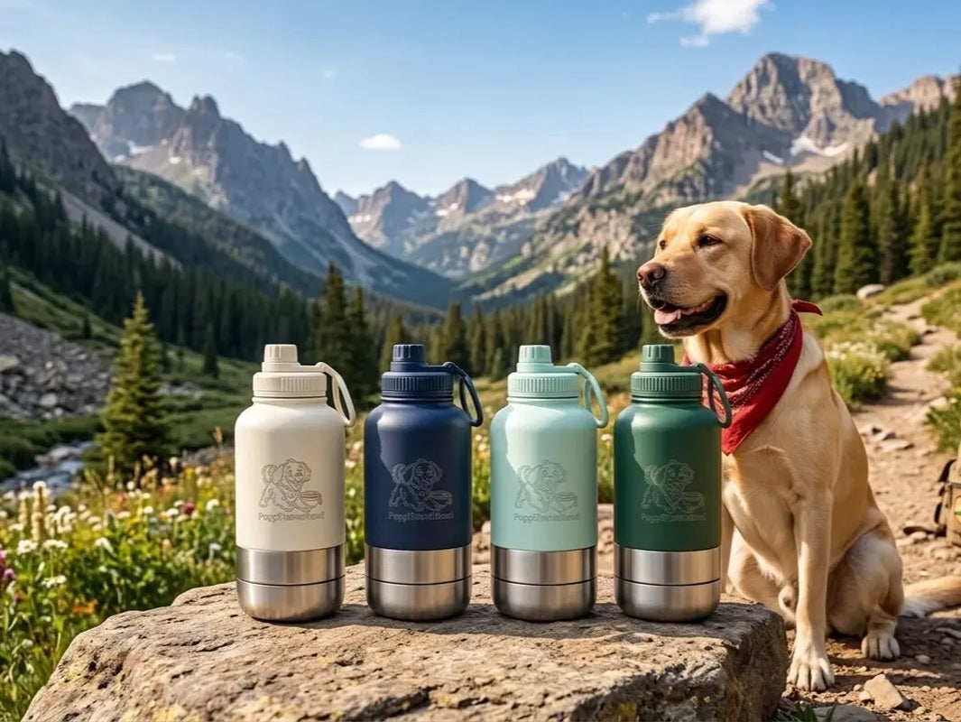 Dog Travel Water & Food Bottle – 3-In-1 Leak Proof Pet Thermos for Dogs