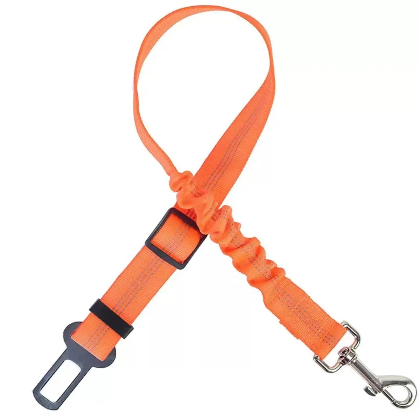 2-Pack Pet Dog & Cat Seat Belts for Cars, Adjustable Safety Leash/Harness Compatible with Vehicle Headrests