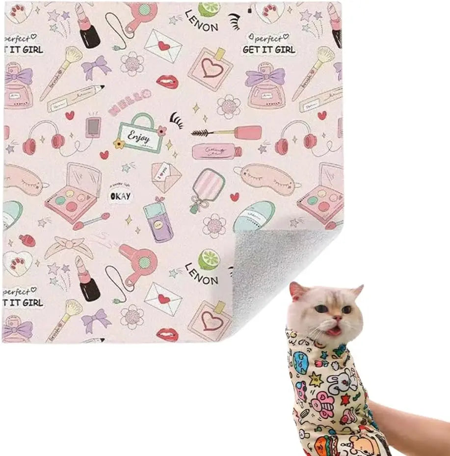 Transform Grooming into a Joyful Experience with Our Reusable Cat Grooming Wrap – The Ultimate Washable Anti-Scratch Restraint for Stress-Free Nail Clipping, Face Cleaning, Medication, and More!