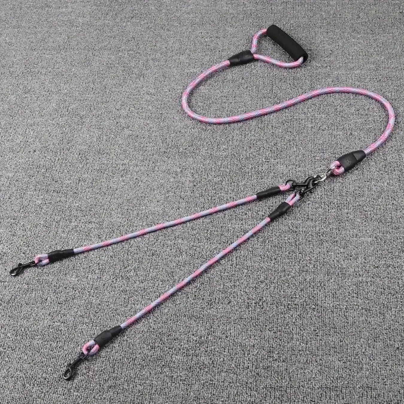 Revolutionary Double-Ended Dog Leash - Walk Two Pets with Ease, Stylish Removable Wave Pattern, Anti-Tangle Design for Stress-Free Outdoor Adventures