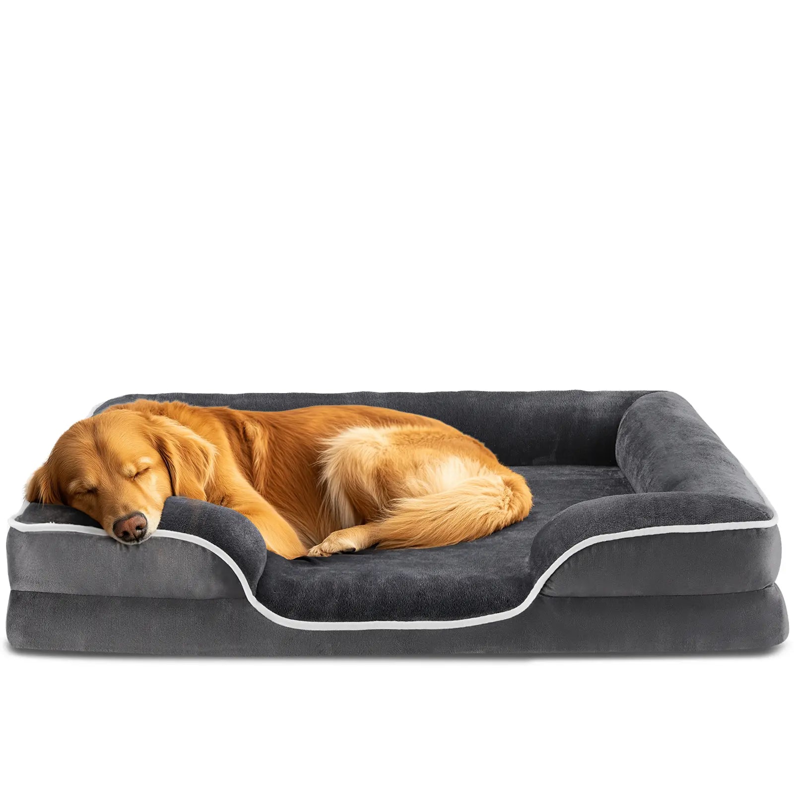 Ultimate Orthopedic Memory Foam Dog Bed for Large Breeds - Joint Relief & Comfort, Washable Cover, Non-Slip Base, Waterproof Design