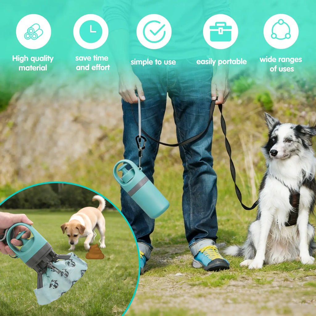 GOYJOY Portable Dog Poop Scooper - Essential Travel Waste Bag Dispenser for Small & Large Dogs