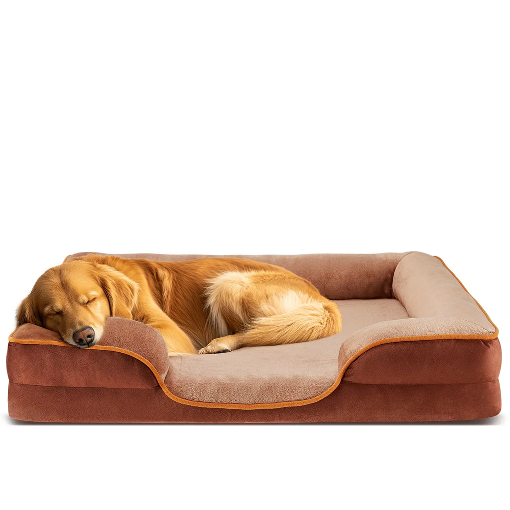 Ultimate Orthopedic Memory Foam Dog Bed for Large Breeds - Joint Relief & Comfort, Washable Cover, Non-Slip Base, Waterproof Design