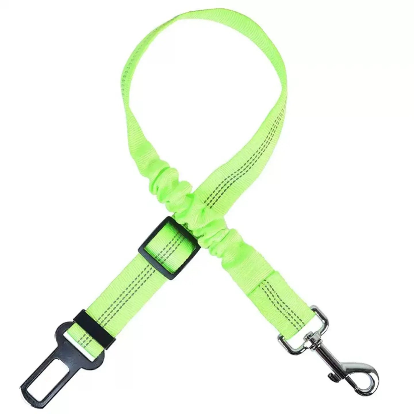 2-Pack Pet Dog & Cat Seat Belts for Cars, Adjustable Safety Leash/Harness Compatible with Vehicle Headrests