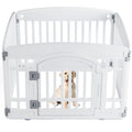 Versatile 4/6-Panel Dog Playpen - Safe, Portable & Easy to Clean Indoor/Outdoor Pet Fence for Small to Medium Dogs