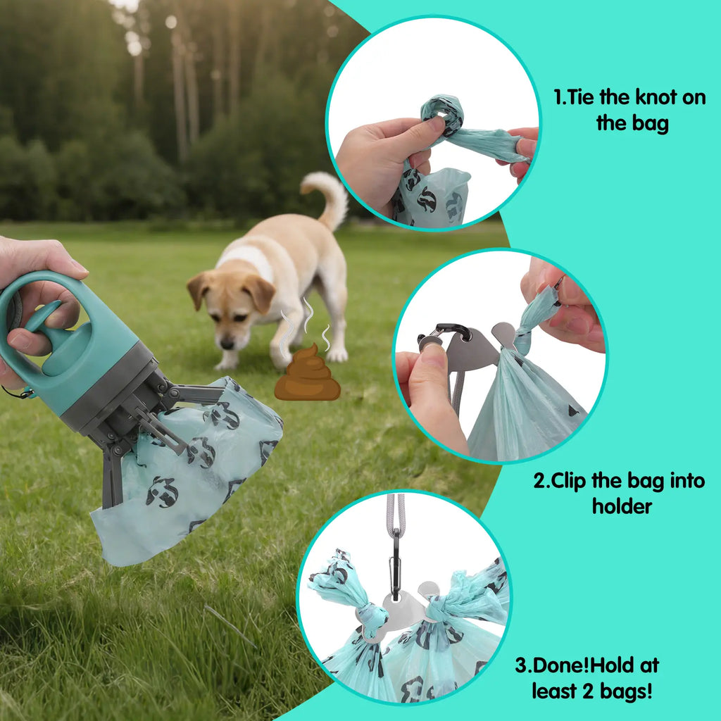 GOYJOY Portable Dog Poop Scooper - Essential Travel Waste Bag Dispenser for Small & Large Dogs