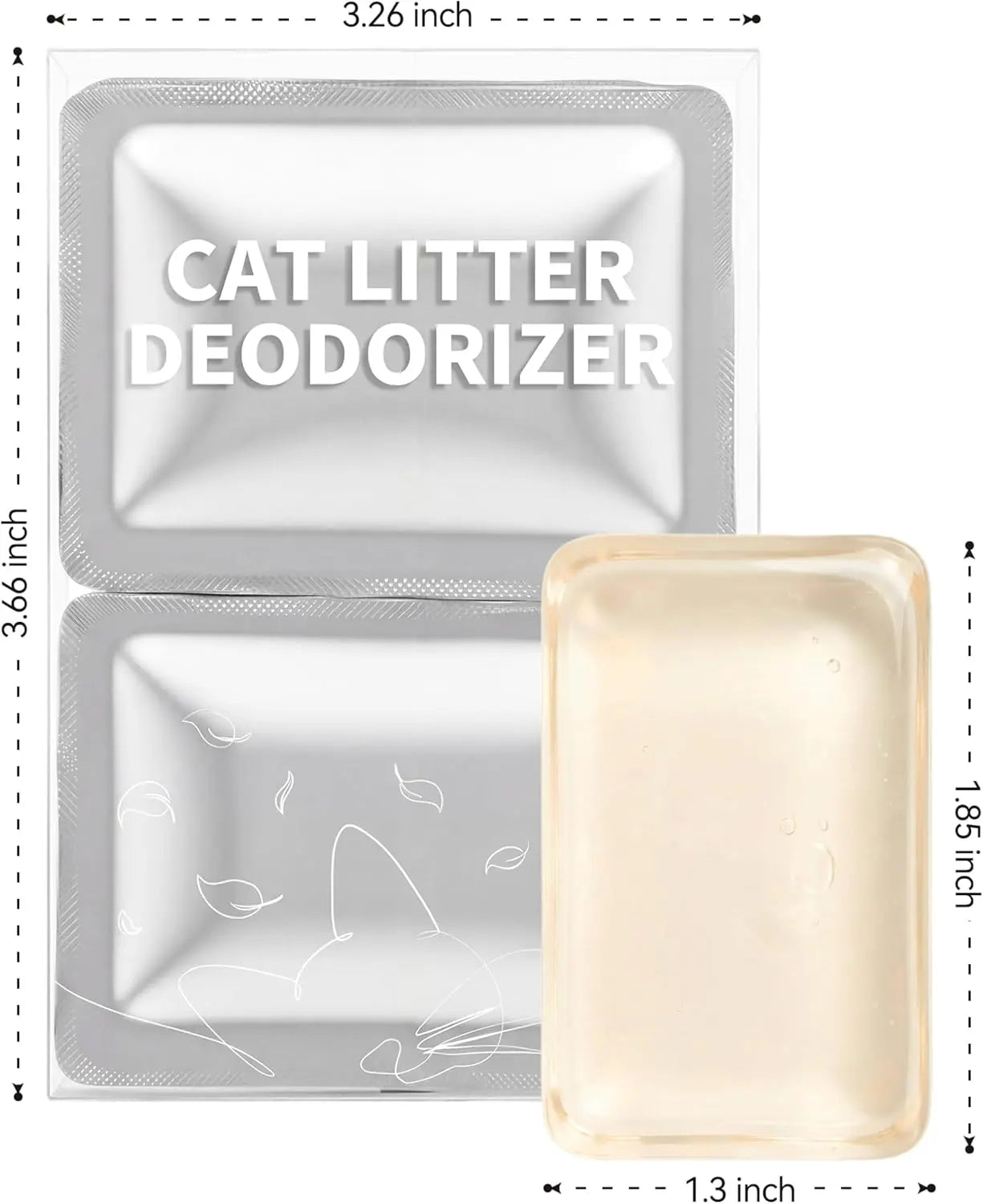 Thereye Cat Litter Box Deodorizer - Long-Lasting Odor Eliminator Gel for SC06 Automatic Litter Box - 6PCS